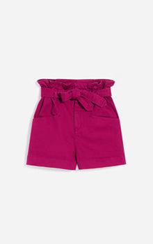 Vanessa Bruno Adriel Cotton High Rise Shorts - Lie de Vin