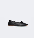 Frēda Salvador Roma Ballet Flat - Black Vegetable Calf