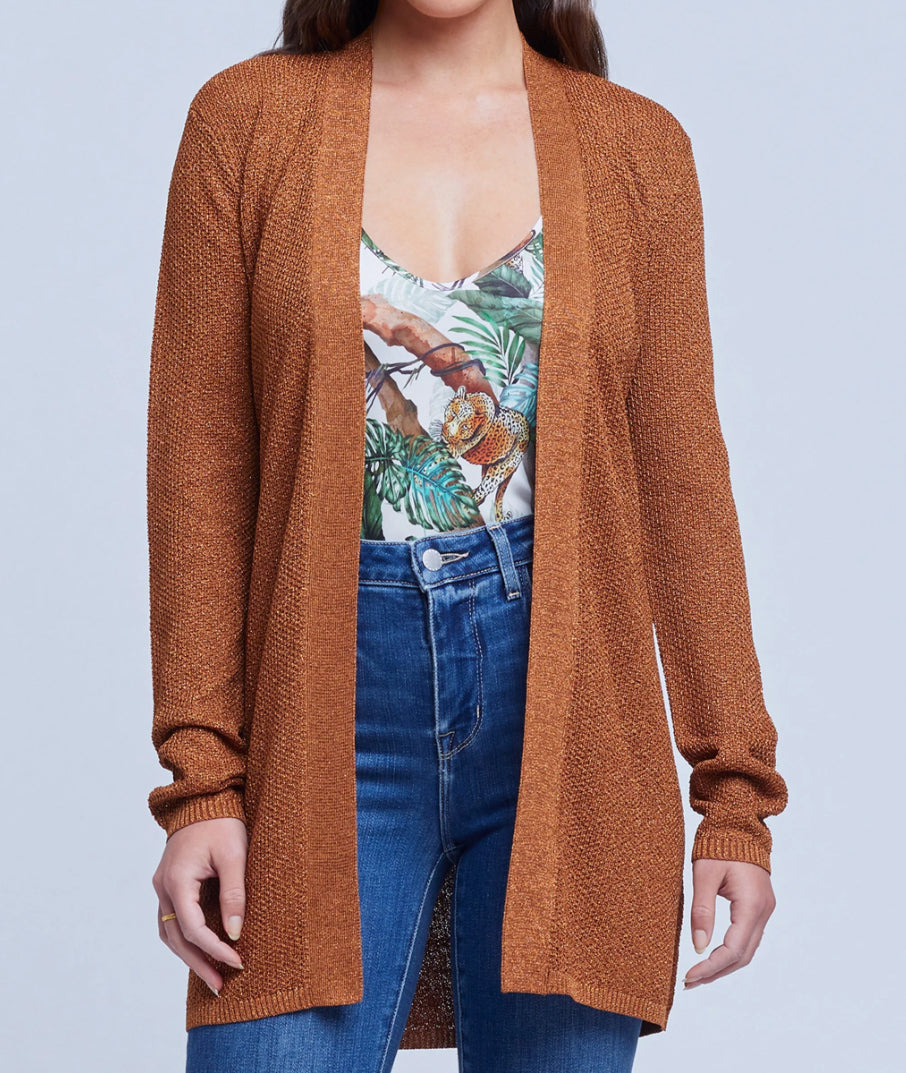 L’Agence Juni Tassel Belt Cardigan - Bronze