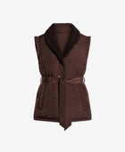 Varley Lanville Reversible Gilet - Chestnut/Coffee Bean