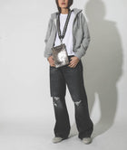 Ragdoll LA Cropped Hoodie W/Zip – Heather Grey