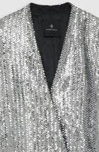 Anine Bing Veneda Mini Dress - Silver Sequin