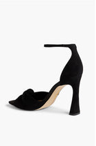 Sam Edelman Lucia Knotted Suede Sandals - Black