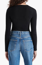 Steve Madden Xandra Rib Bodysuit - Black