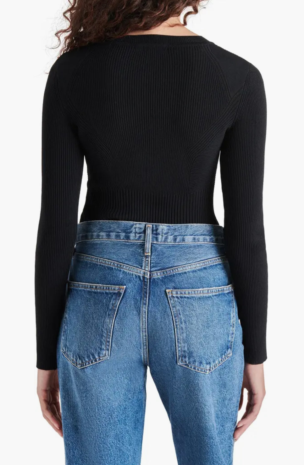 Steve Madden Xandra Rib Bodysuit - Black