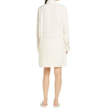 Vince Utility Silk Shirt Dress - Fennel