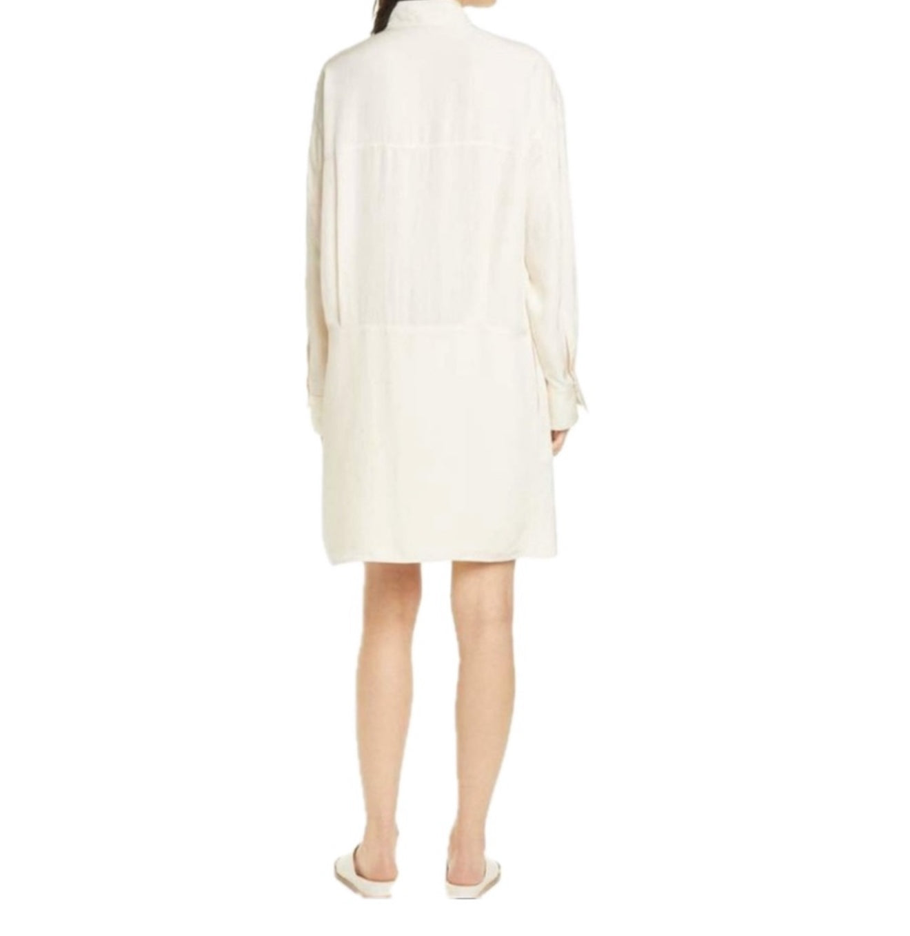 Vince Utility Silk Shirt Dress - Fennel