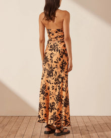 Shona Joy Solare Strapless Cut Out Ruched Dress