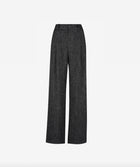 Smythe Pleated Trouser - Black Tweed