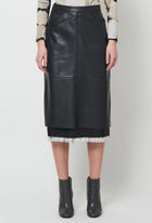 Raquel Allegra Faux Leather Aurora Skirt