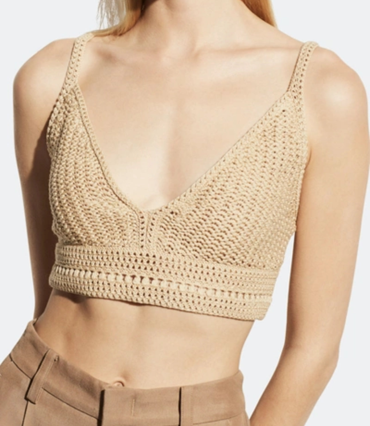 Vince Crocheted Bra Top - Neutral