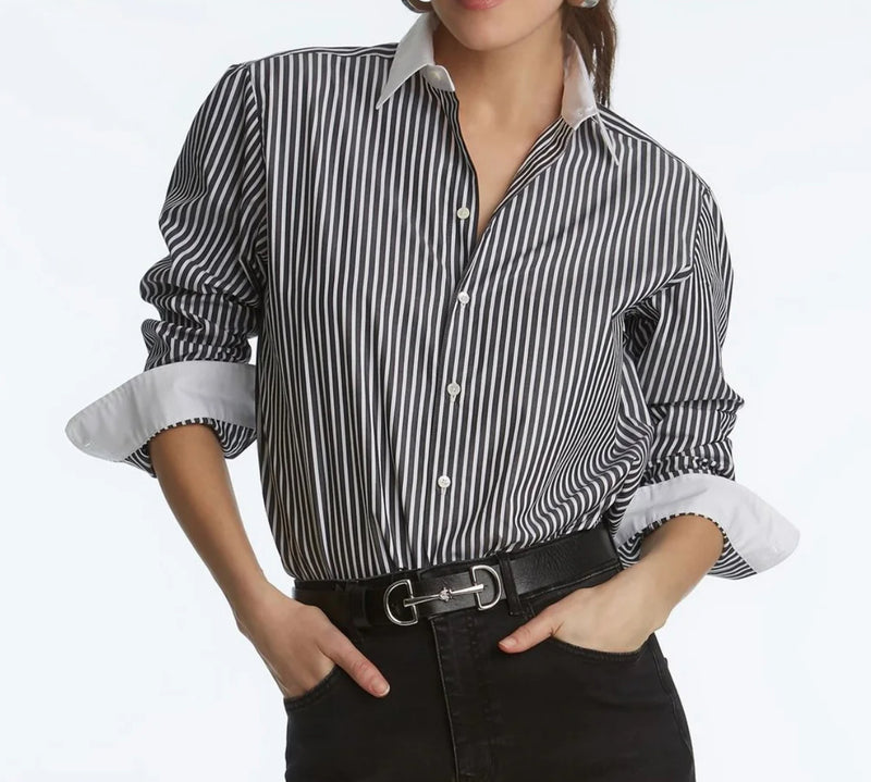 Elliott Lauren Contrast Shirt - Black/White