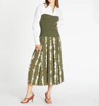 Tanya Taylor Allura Skirt - Olive/Cream Multi