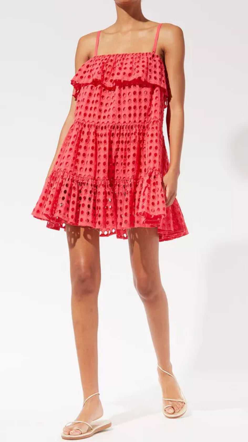 Solid & Striped The Nyla Dress Eyelet - Primrose