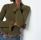 Nation Ltd Yael Open Back Turtleneck - Ozark