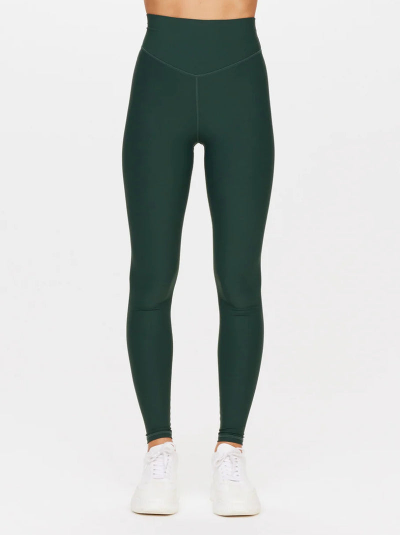 The Upside Peached 28" High Rise Pant - British Racing Green