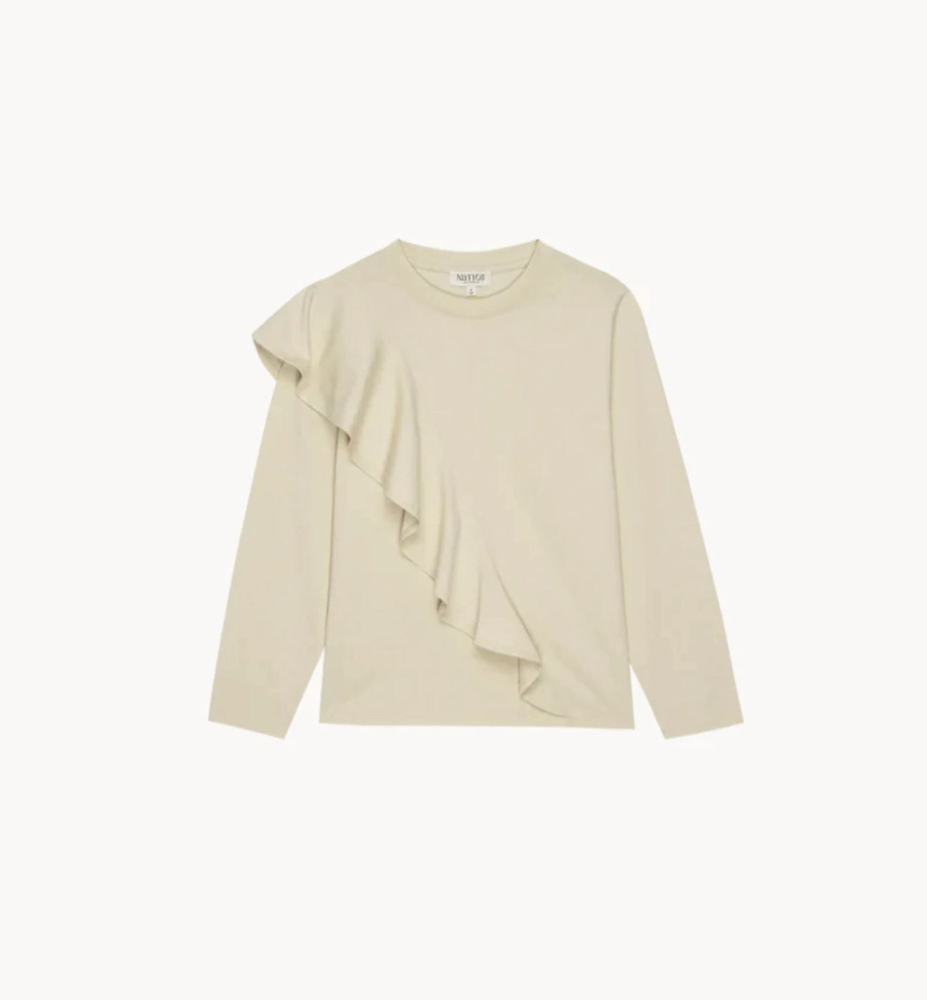 Nation Ltd Farrah Flounce Top - Parchment