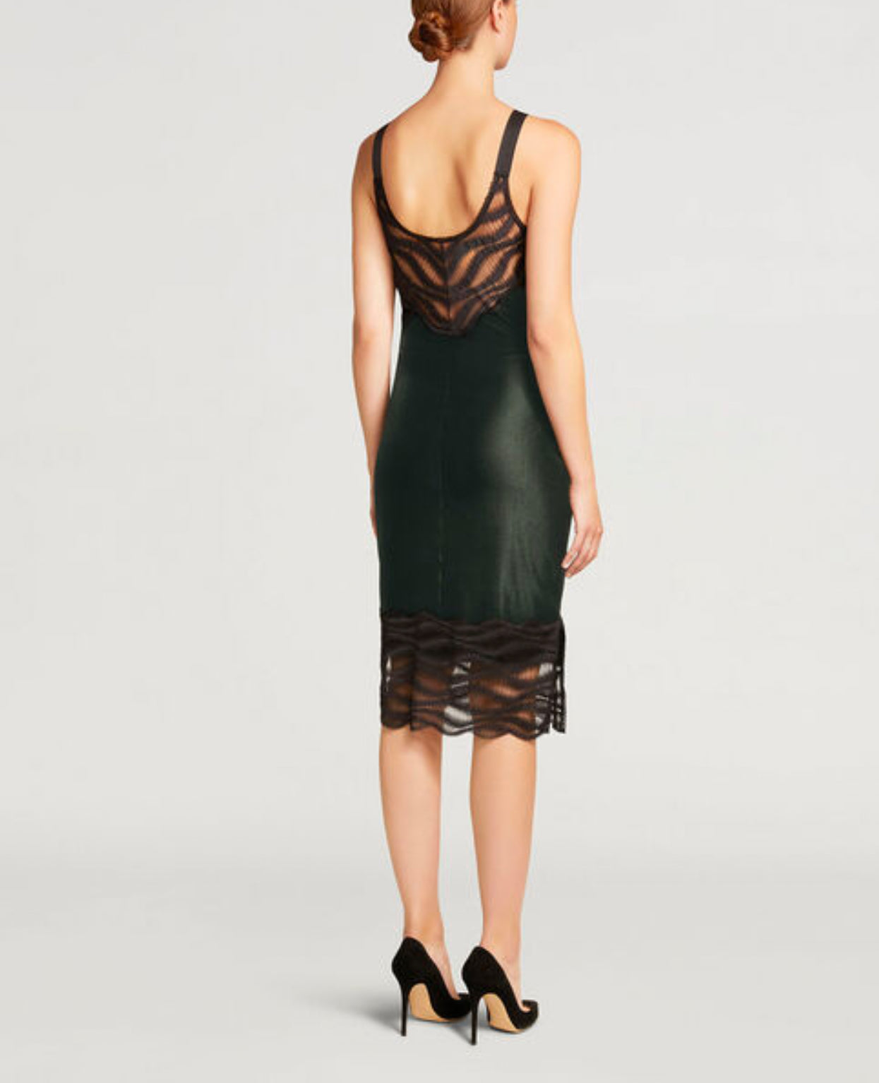 Wolford Esmeralda Dress Dark Green/Black