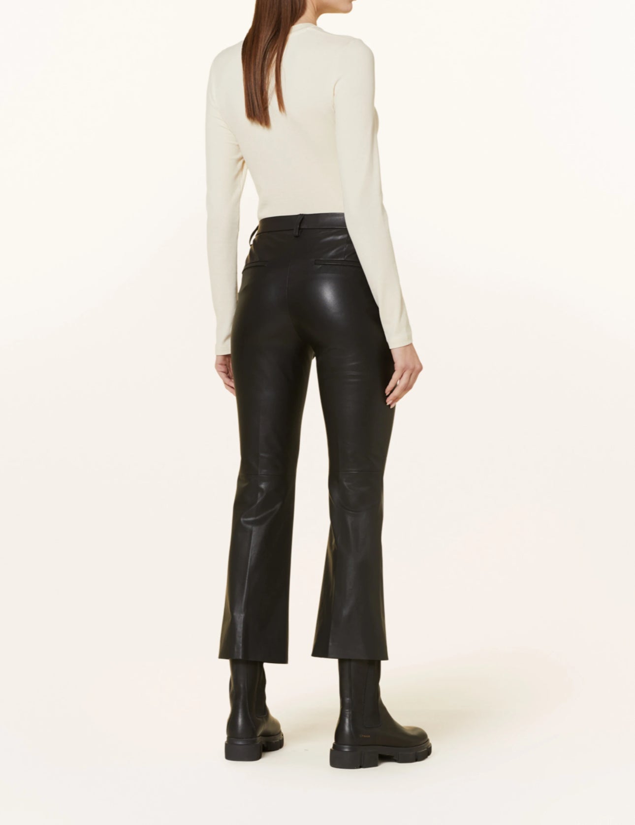 MAC Aida Kick Veagan Leather Pant - Black