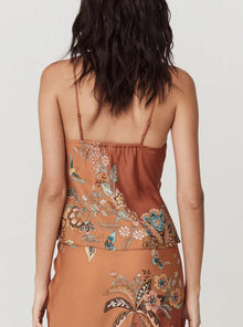 SPELL Mojave Lily Lace Up Cami - Amber