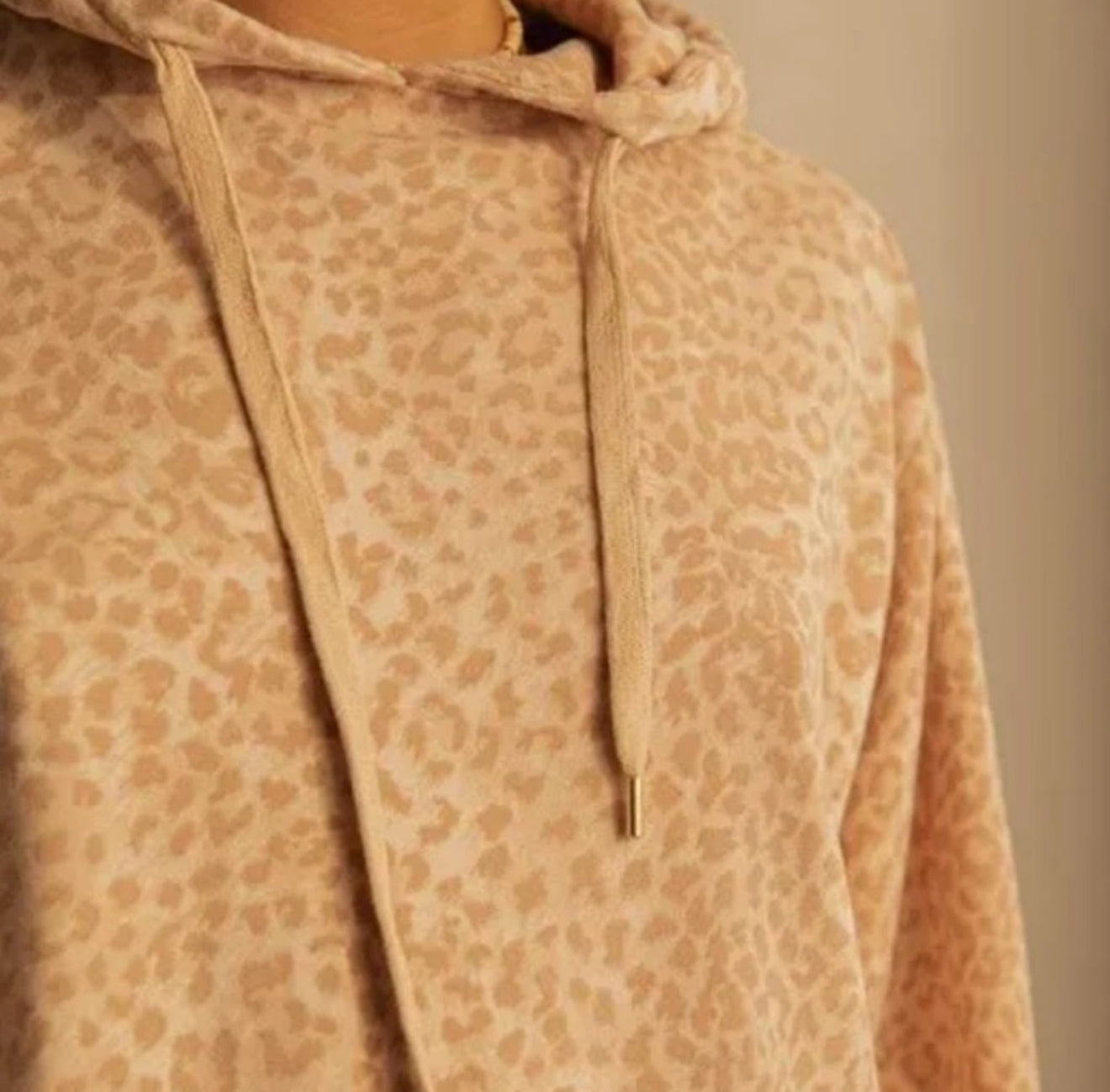 Ragdoll LA Oversized Hoodie - Blush Leopard