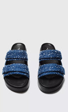 rag & bone Geo Platform Slide - Denim