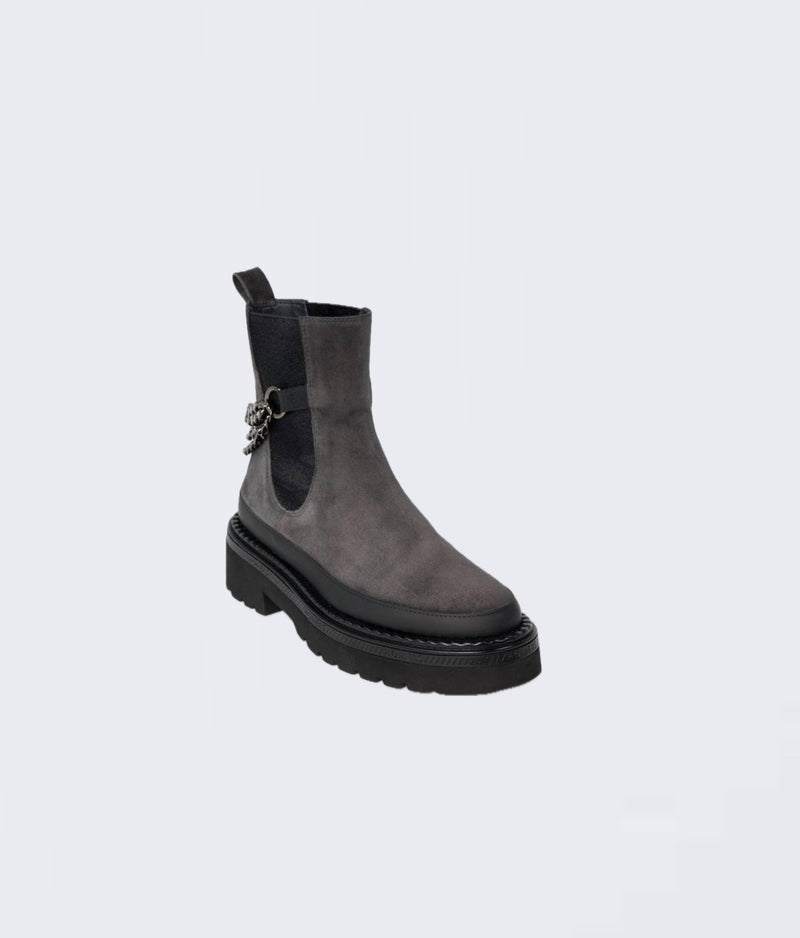 HOMERS Siena Black Zip Ankle Boot