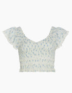 LoveShackFancy Beaming Crop Top - Angel Falls