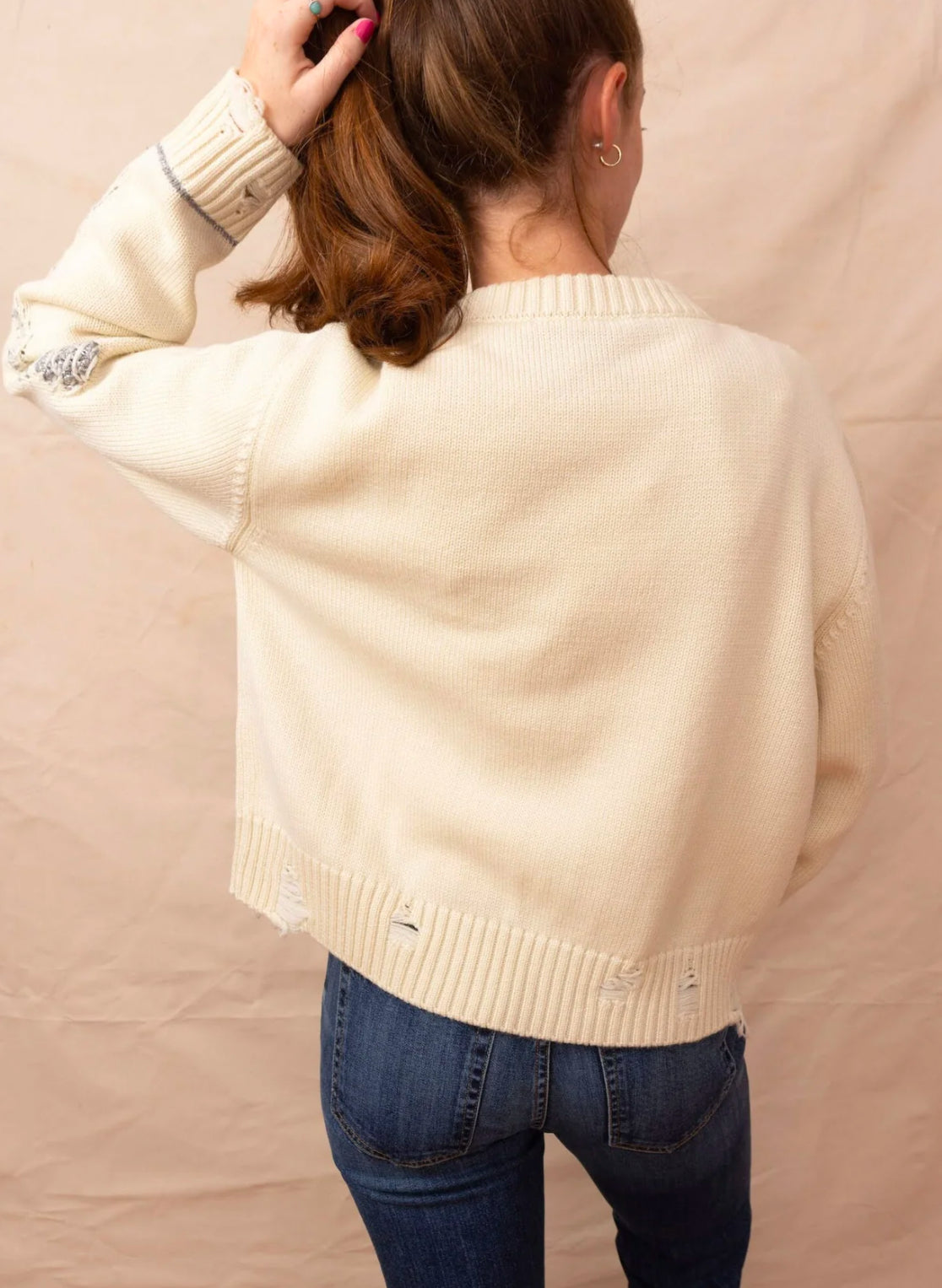 ALYSI Maglia Knit Crew - Latte