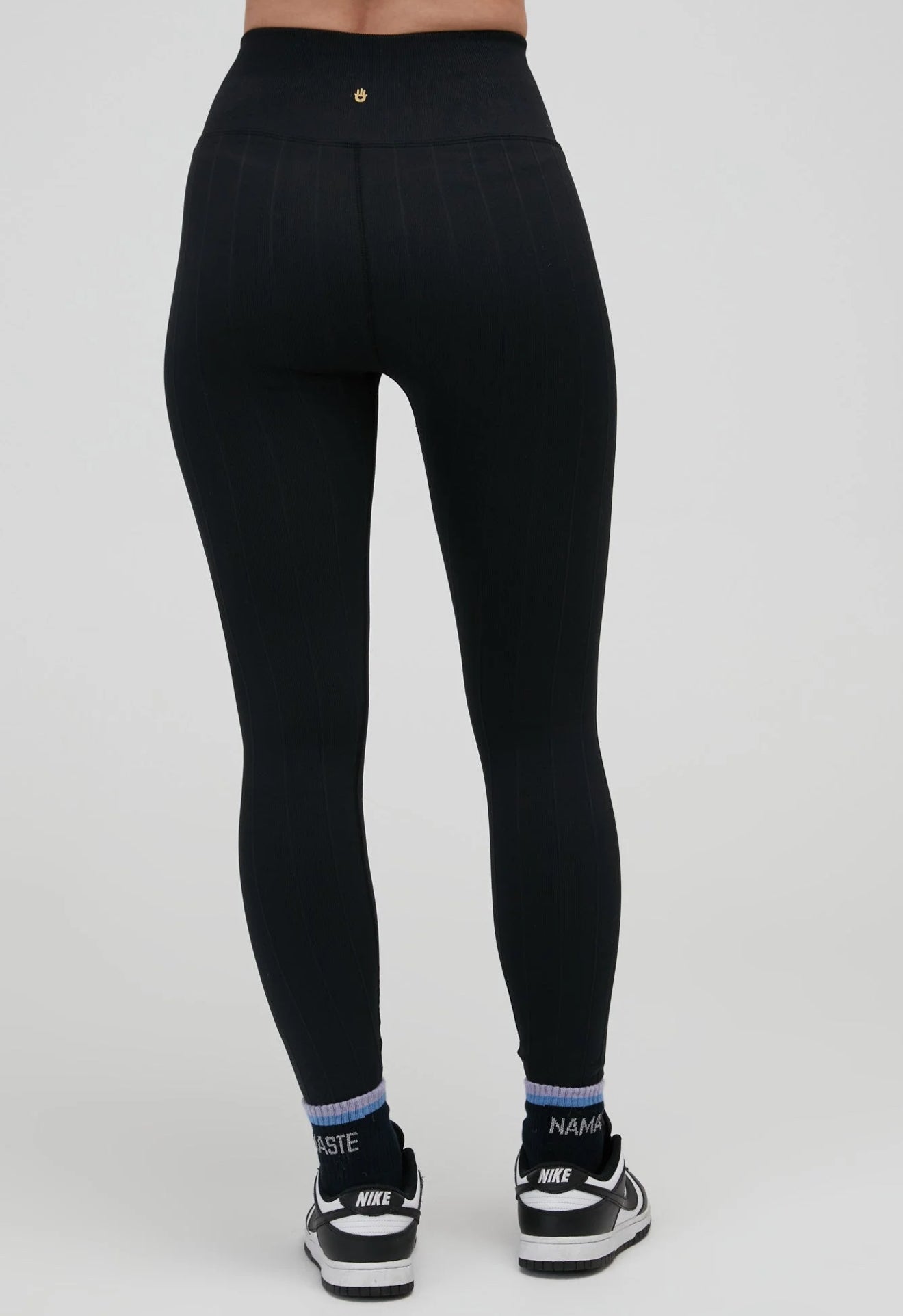 Spiritual Gangster Amara Wide Rib Seamless Legging - Black