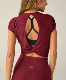Beyond Yoga Featherweight Let Go Twist Back - Bordeux Heather