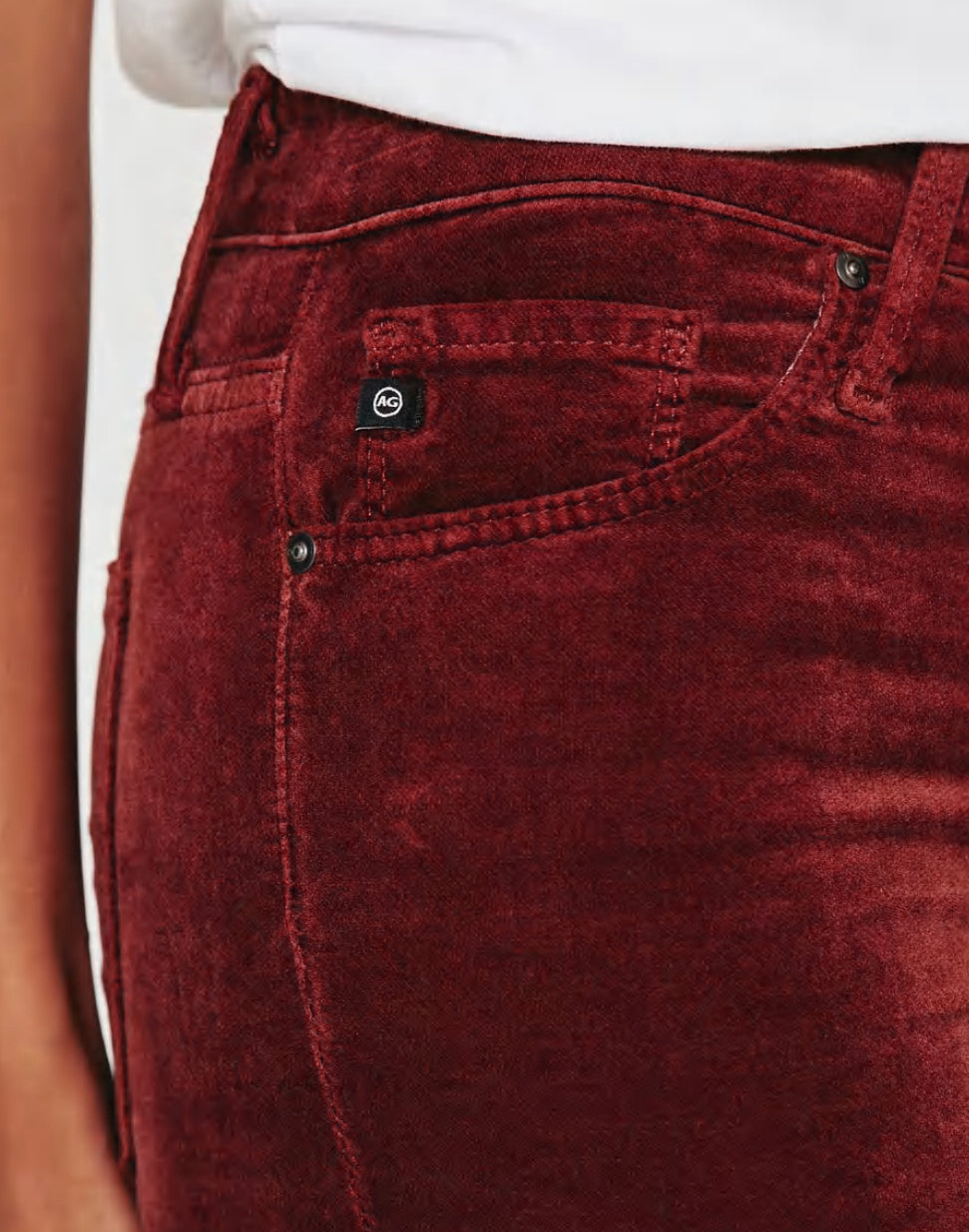 AG Jeans Farrah Skinny - Dark Sangria