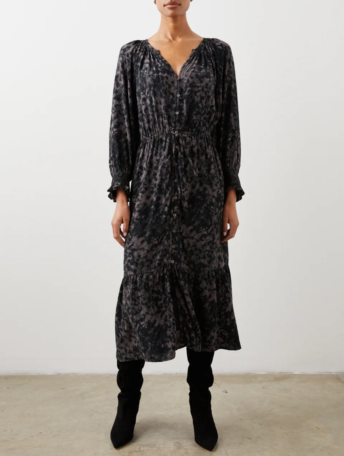 Rails Cece Dress - Charcoal Tortoise