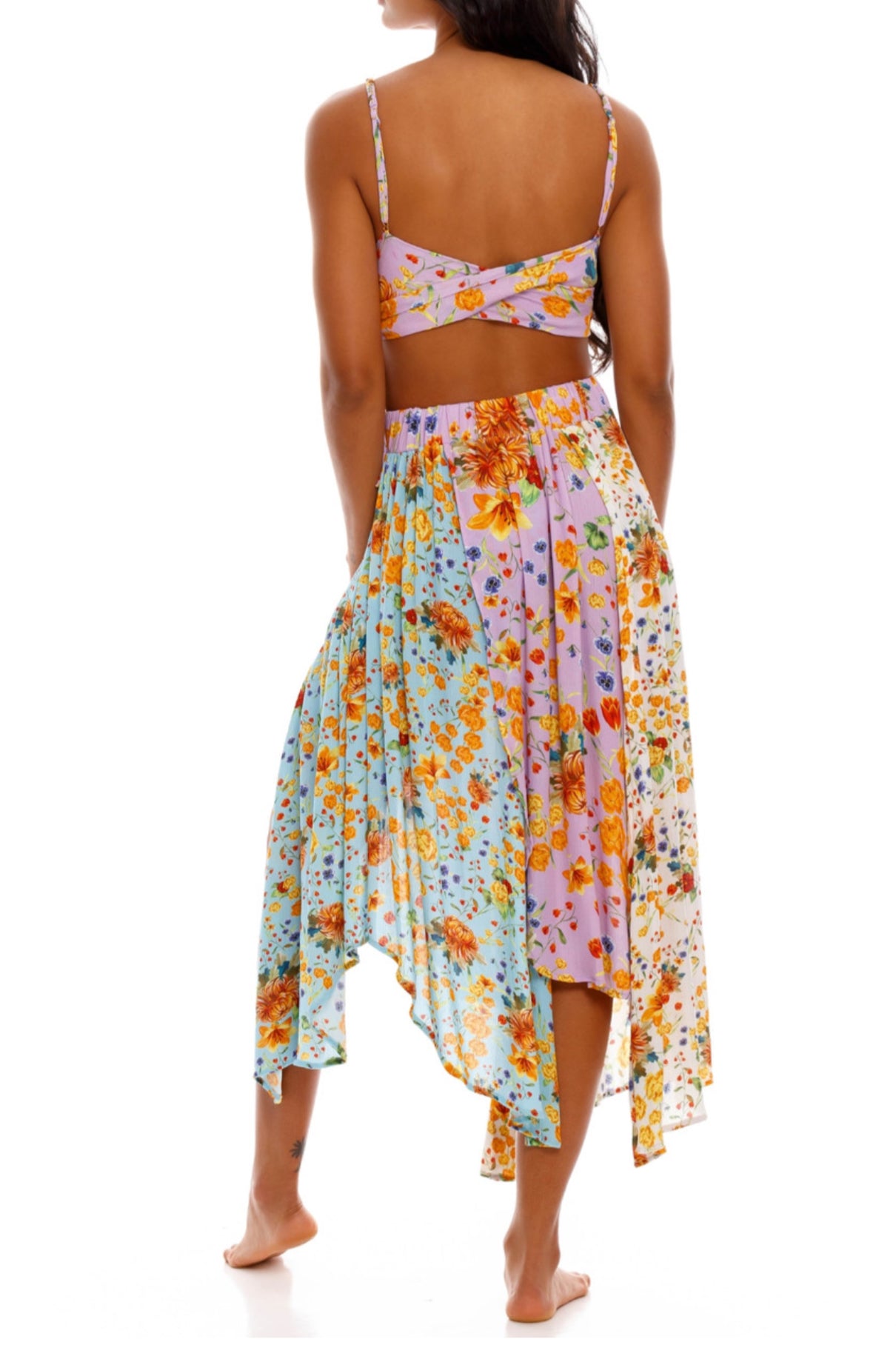 Agua Bendita Bouk Print Kayle Skirt