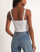 Z Supply Cambria Gauze Top - White