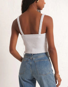 Z Supply Cambria Gauze Top - White