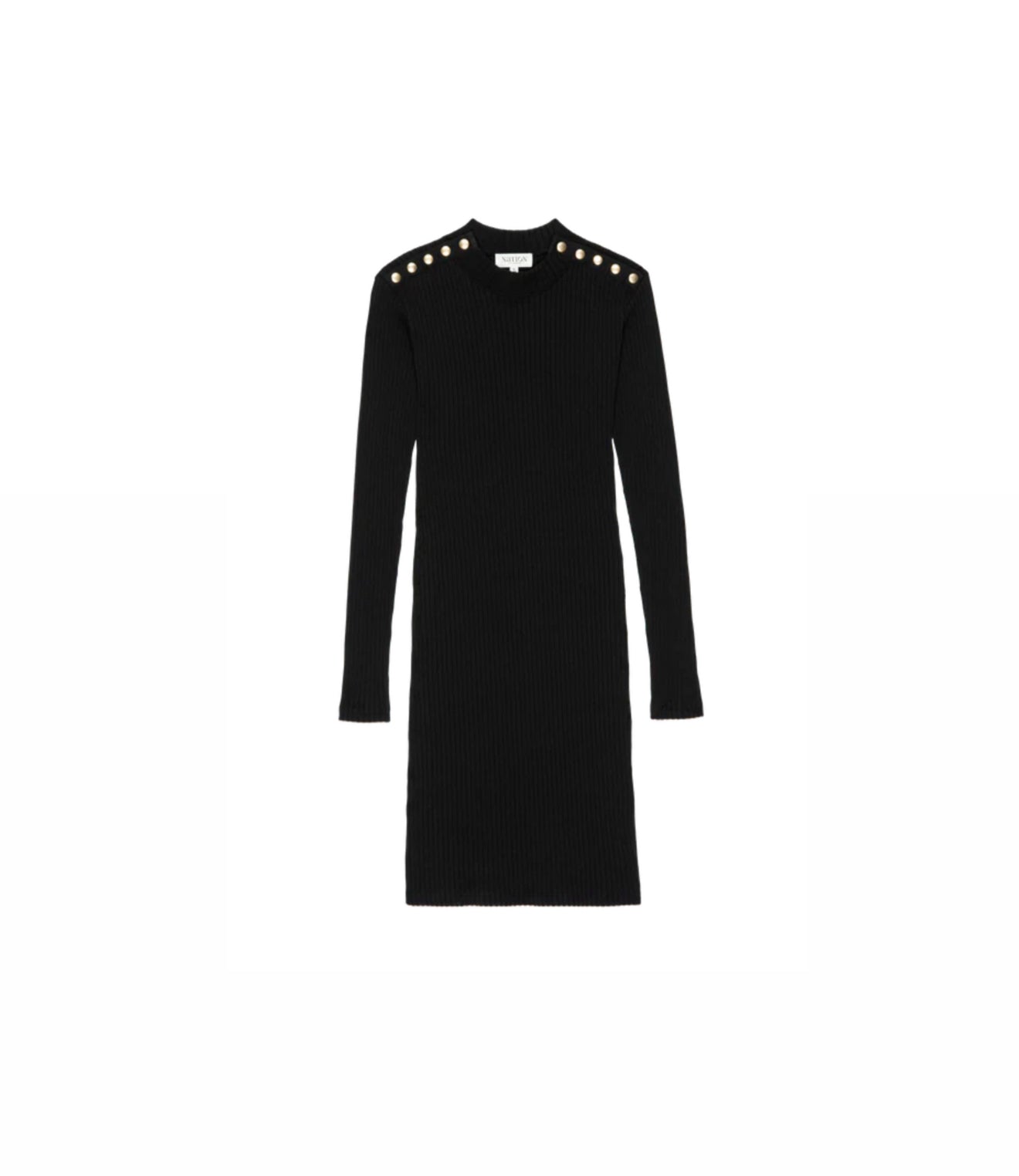 Nation Ltd Palmer Dress - Jet Black