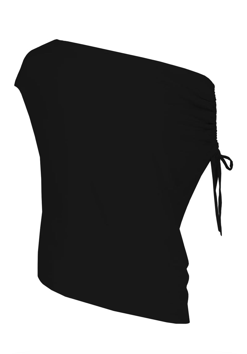 bishop + young Solerno One Shoulder Top - Black