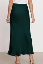 Velvet by Graham & Spencer Cadence Satin Maxi Skirt - Fern