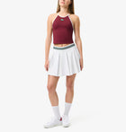 Lacoste Lined Piqué Tennis Skirt - White