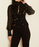 Caballero Joella Starry Night Jacquard Top