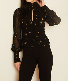 Caballero Joella Starry Night Jacquard Top