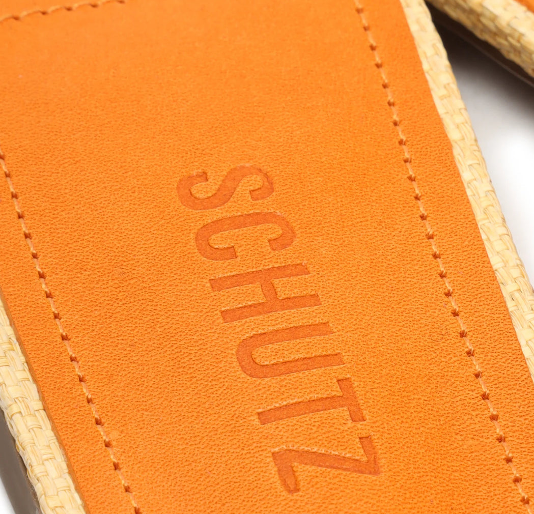 Schutz Blossom Flats - Tangerine