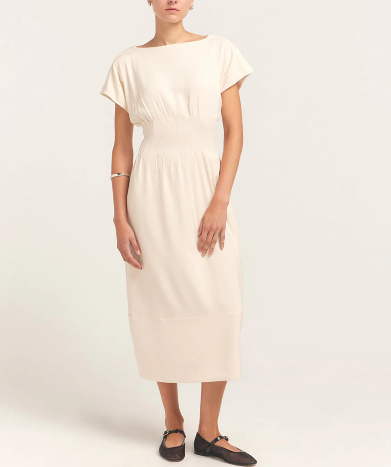 Solid & Striped The Greer Shaped Waist Dress - Clay