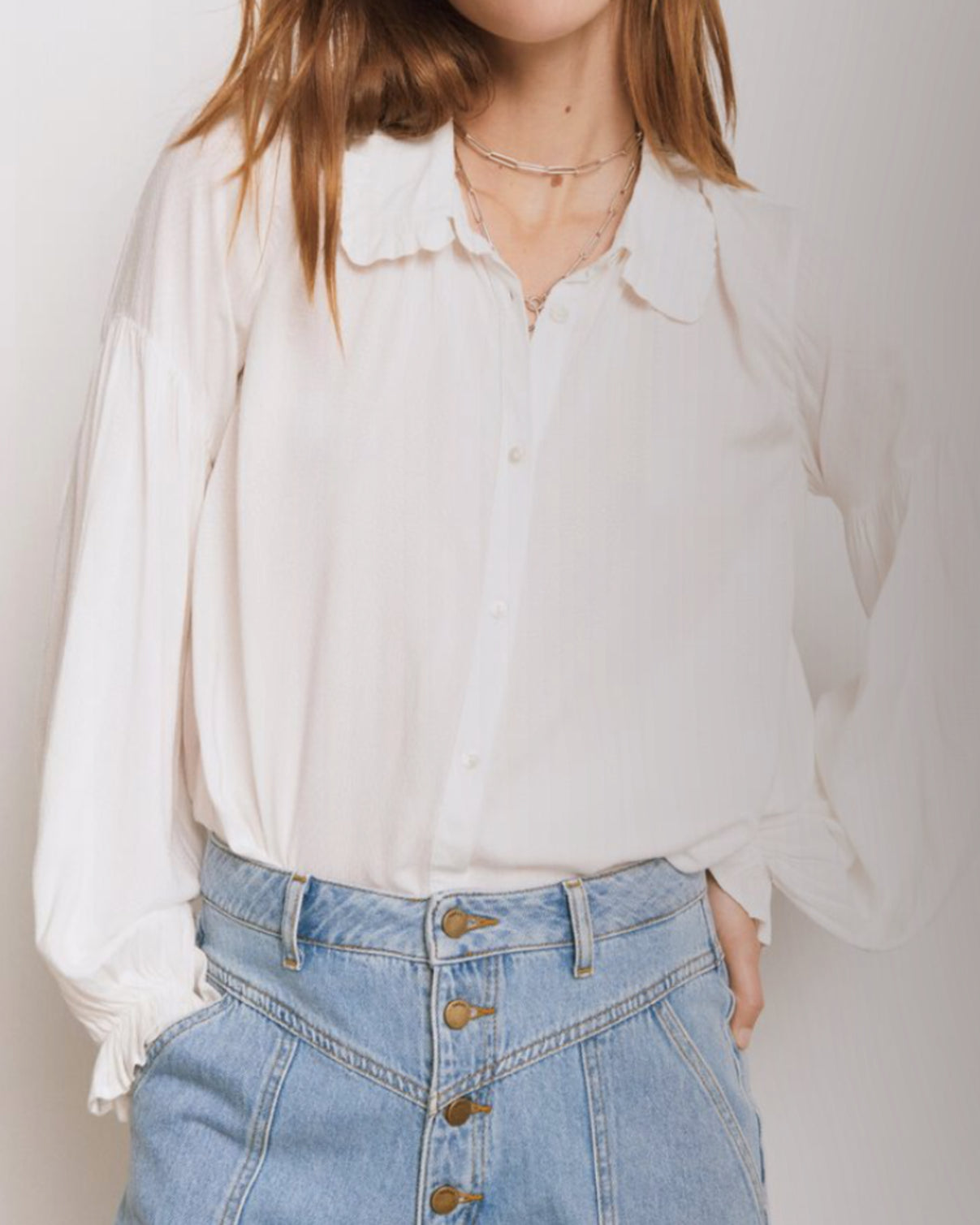 ba&sh Ariel Shirt - White