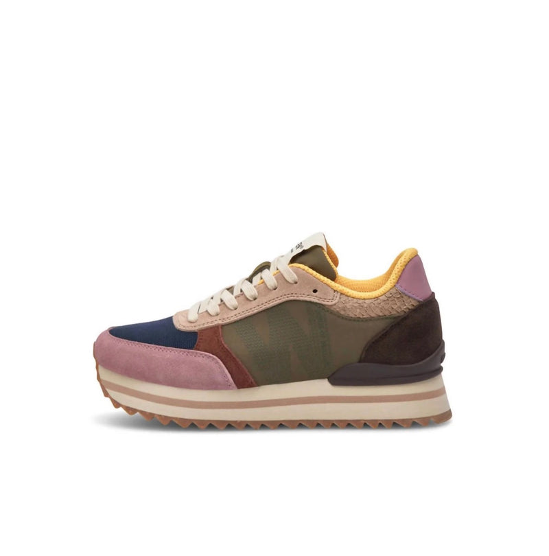 WODEN Ronja Plateau Sneaker - Dark Algae Multi