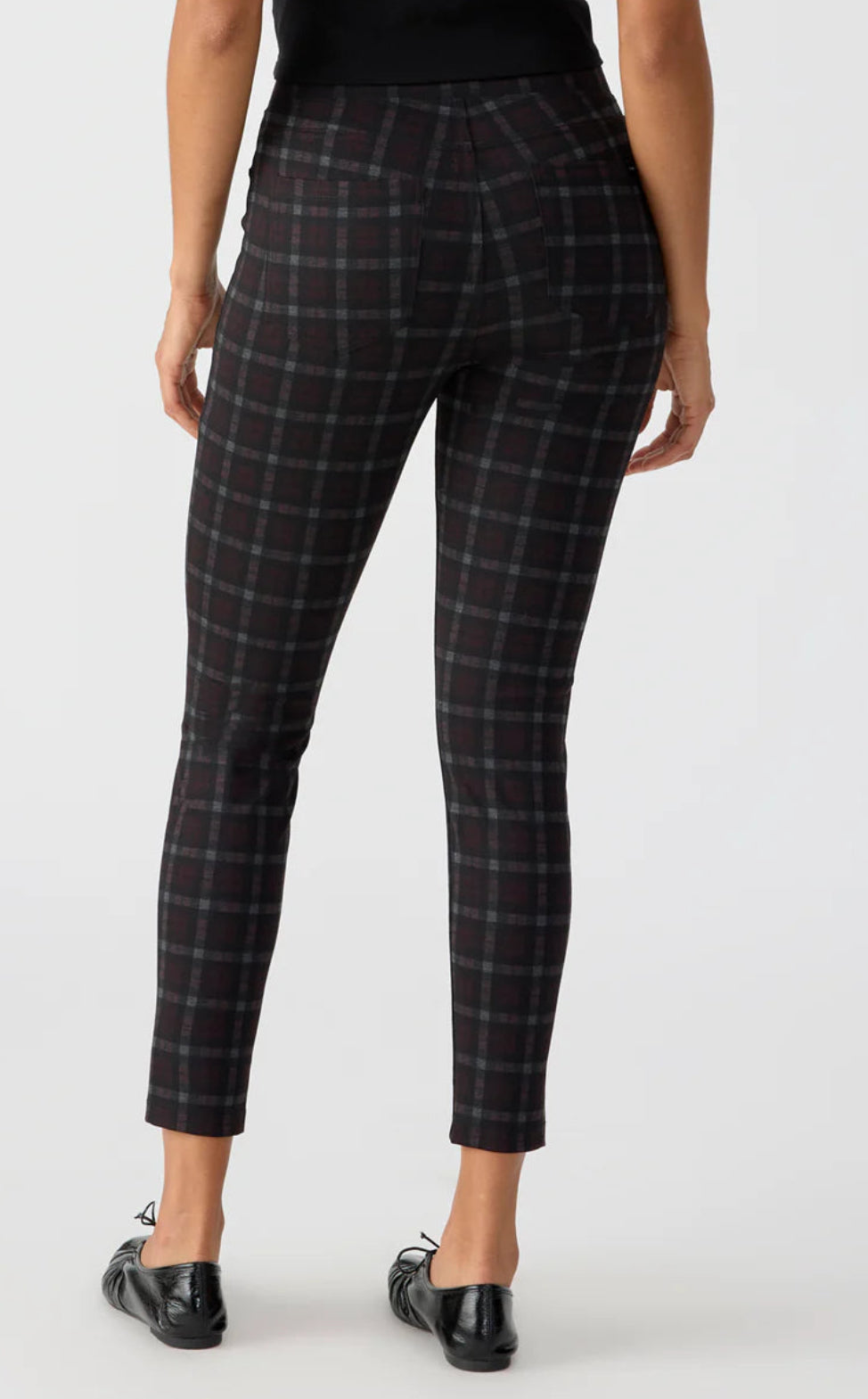 Sanctuary Runway Semi High Rise Legging - Sugar Plum Plaid