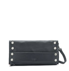 Hammitt RYAN Crossbody Clutch - Black/Brushed Silver