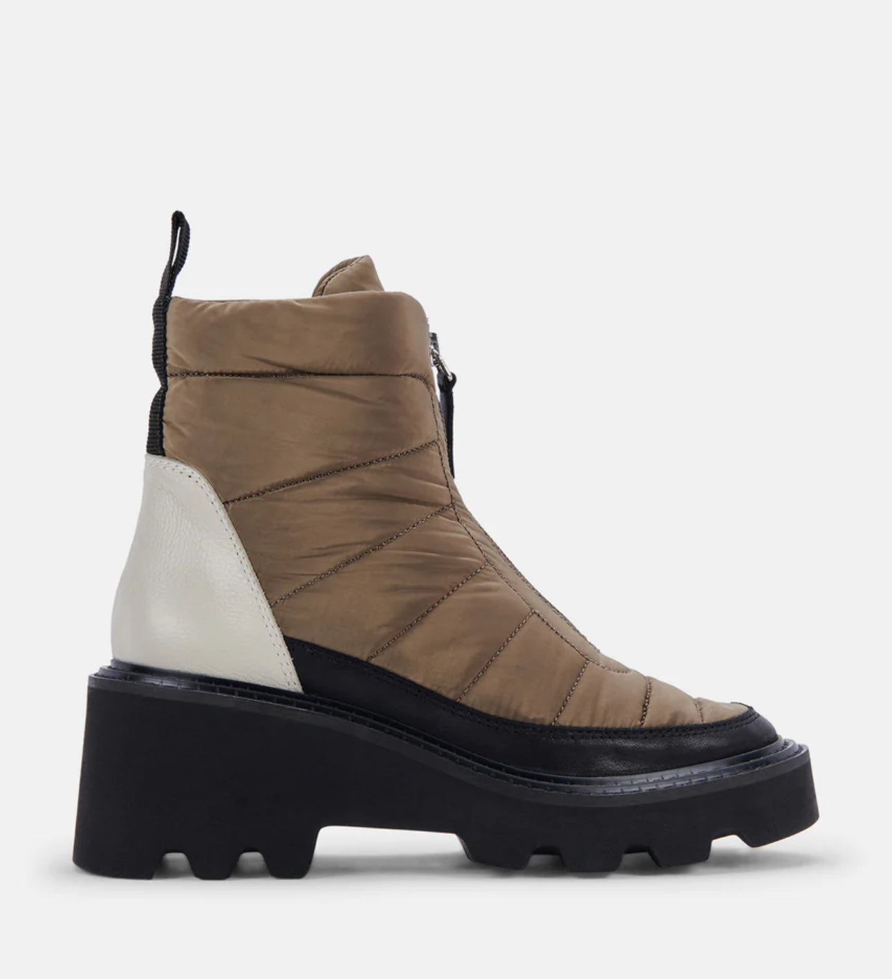 Dolce Vita Helki Boots - Olive Multi Nylon