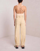 A.L.C. Vera Plunging Bodysuit - Straw